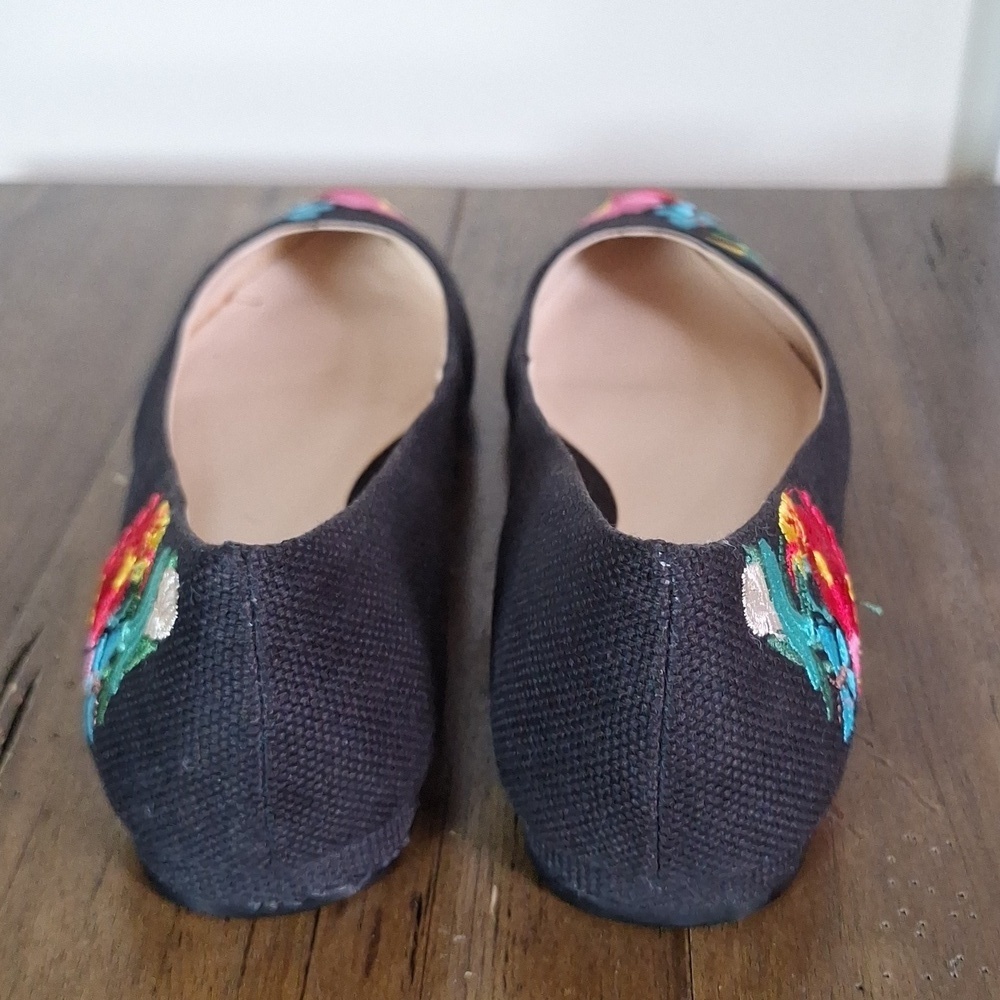 Nine West Embroidered Speakup Ballet Flats Size 7.5 - Picture 6 of 12